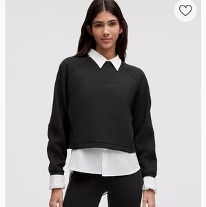 Lululemon Black Sweatshirt LOGO GRAPHIC Brand New W/ Tags Size 14